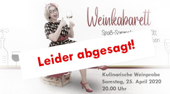 Absage der „Kulinarischen Weinprobe“